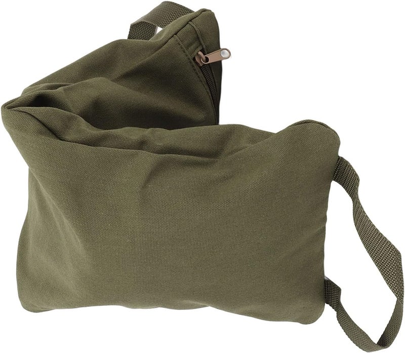 Topyond Sand Bag for Weight Training, Green Yoga Sand Bag with Handle, Yoga Weightlifting, Portable Fillable Yoga Canvas Sandbags for Yoga Weights and Training, Yoga Weight Bag - Image 4